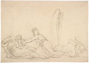 Despierta, levántate, despiértala como yo te desperté. Las Furias por John Flaxman